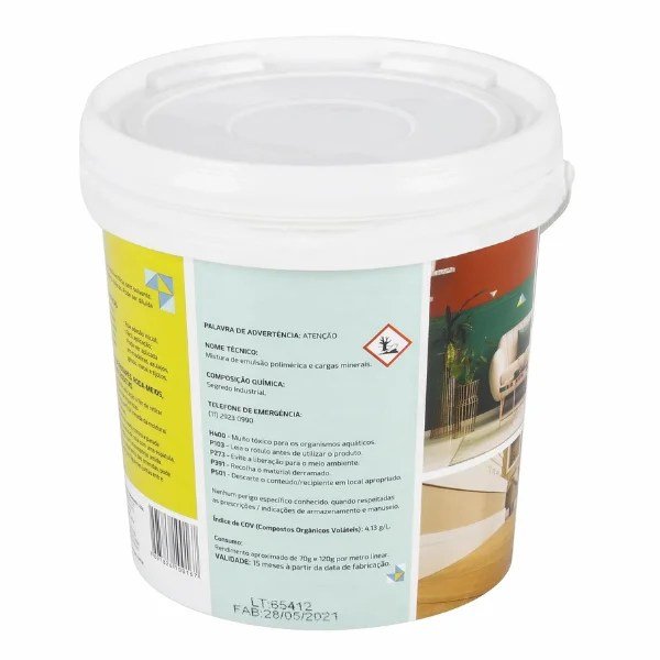 15216561192-15172903064-irwin2062-1.jpg Cola Gartfix Para Rodapé Poliestireno E Moldura Isopor 5Kg - Imagem 2