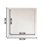 Alçapão Com Tampa De Aço 50x50 Para Forro Drywall - Imagem 2