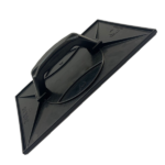 Desempenadeira Plástica Preta Corrugada 18x30 Para Massa E Reboco