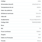 Painel Plafon Led Eco Embutir 18W 6500K Branco Quadrado Bivolt Galaxy - Imagem 3