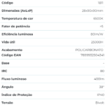 Luminária Led Spot Direcionável 5W 6500K Quadrada Bivolt Galaxy - Imagem 3