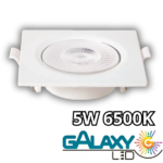 Luminária Led Spot Direcionável 5W 6500K Quadrada Bivolt Galaxy - Imagem 2