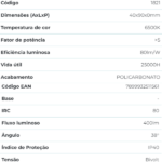 Luminária Led Spot Direcionável 5W 6500K Redondo Bivolt Galaxy - Imagem 3