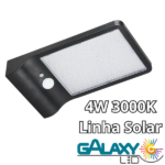 Arandela Led Solar Maple 4W 3000K IP44 Com Sensor Galaxy - Imagem 2