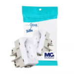 Módulo Tomada Padrão Brasileiro 2P+T 10A-250V Branco Sleek Margirius - Imagem 2