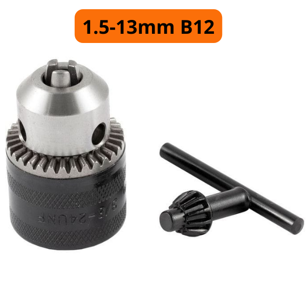 15280644003-mandril-para-furadeira-com-chave-1-5-13-mm-cone-b12-mtx-jundiai-2.png Mandril Para Furadeira, Com Chave, 1,5 - 13 mm Cone B12, MTX - Imagem 2