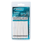 Kit 10 Bits 90mm Phillips Ponta e Encaixe 1/4 Pol Ph2 Gross