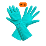 Luva De Nitrila Verde Forrada - 9 Imbat - Imagem 2