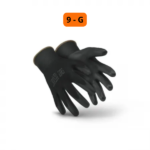 Luva De Poliéster Com PU Preto -9 Imbat - Imagem 2