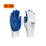 Luva Tricotada Borracha Azul Vulca - 10 Imbat - Imagem 2