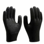 Luva Tricotada Preta Com Pigmento Imbat