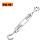 Esticador Leve Maleável Gancho Olhal Galvanizado 3/16 M5 - Bellift - Imagem 2