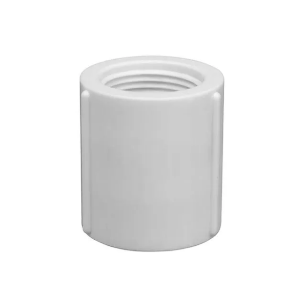 leva para conexões de pvc branco roscavel Luva Roscável 1/2 - Krona - Imagem 1