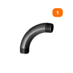 Curva 90 Longo P/ Eletroduto Roscável 1 - Krona - Imagem 2