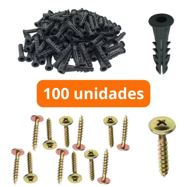 15331983572-parafuso-com-bucha-6-plastica-com-aba-pacote-100-unidades-jundiai.png Parafuso Com Bucha 6 Plástica Com Aba Pacote 100 Unidades - Imagem 2