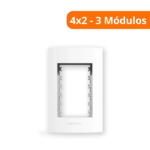 Pro Placa C/ Suporte 4x2 - 3 Módulos - Alumbra - Imagem 2