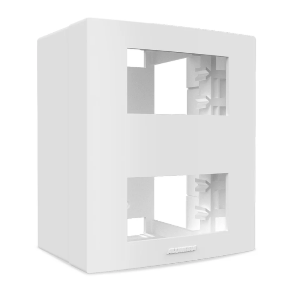 15332621273-alumbra-caixa-placa-p-02-modulos-inova-pro-jundiai.png Caixa + Placa P/ 02 Módulos Inova Pro - Alumbra - Imagem 1