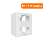 Caixa + Placa P/ 02 Módulos Inova Pro - Alumbra - Imagem 2