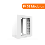 Caixa + Placa P/ 03 Módulos Inova Pro - Alumbra - Imagem 2