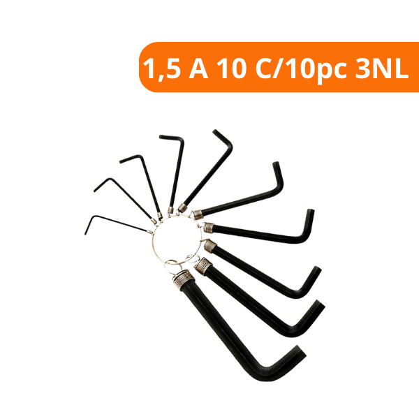 15333073385-chave-allen-jg-1-5-a-10-c10pc-3nl-excellent-campo-limpo.png Chave Allen JG Excellent1,5 A 10 C/10pc 3NL Eda - Imagem 2