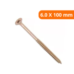 Parafuso Chipboard Cabeça Chata Phillips - 6.0 X 100 Bicromatizado - Imagem 2