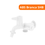 Torneira P/ Máquina de Lavar Parede ABS Branca SHB - Japi - Imagem 2