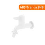 Torneira P/ Tanque Parede ABS Branca SHB - Japi - Imagem 2