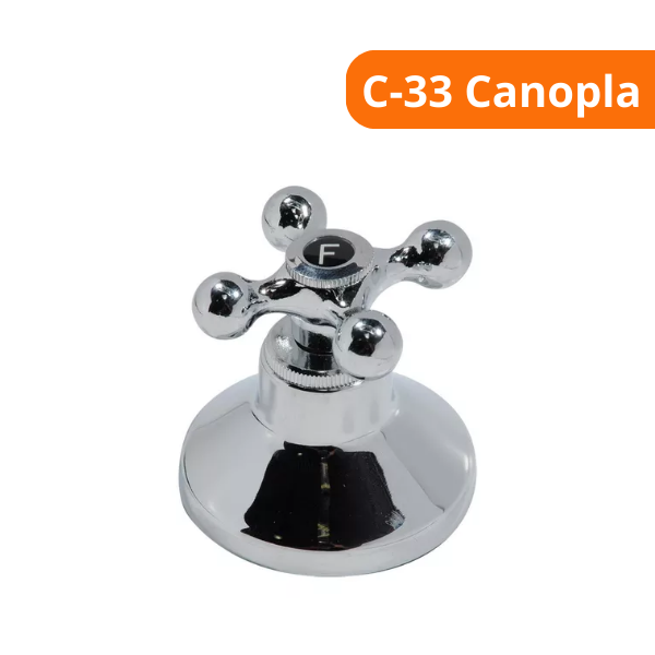 15336383903-acabamento-para-registro-c-33-canopla-latao-cromado-metais-rei-campo-limpo.png Acabamento Para Registro C-33 Canopla Latão Cromado - Metais Rei - Imagem 2