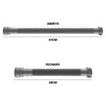 Sifao Sanfonado Universal 61cm Prata Astra - Imagem 5