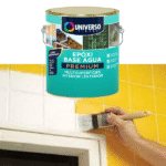 Tinta Epóxi Para Azulejos Vidros Metais Madeiras Base Água Multisuperfícies Cor Branco Acetinado 3,6L - Imagem 2