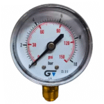 Manômetro Seco 53mm Saída Vertical Caixa ABS Seco 1/4