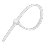 Abraçadeira Nylon Branca 4,8X200mm Pacote Com 100 Unidades Melfi