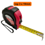 Trena Curta Top 3 m 19 mm , Emborrachado, Fita De Metal Gancho Magnético, 1 Pc Mtx - Imagem 2