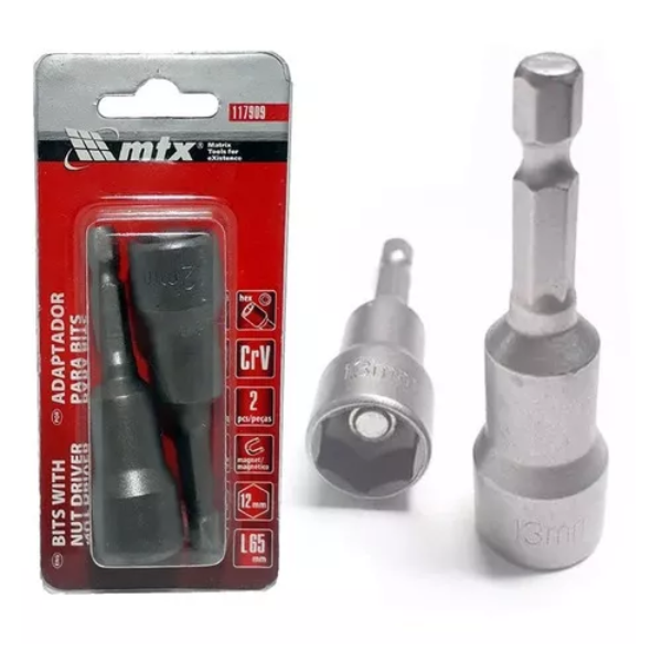 15281905549-soquete-magnetico-para-parafusadeira-d-12-mm-l-45-mm-2-pcs-mtx-jarinu.png Soquete Magnético Para Parafusadeira D 12 mm, L 45 mm, 2 Peças - Mtx - Imagem 2