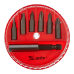 Jogo De Bits Adaptador Magnético Aço 45x 7 Peças - Mtx