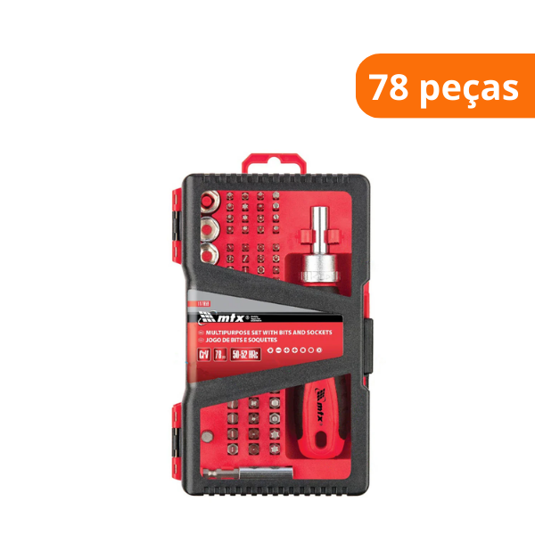 15337908457-jogo-universal-com-bits-e-soquetes-cromo-vanadio-78-pecas-mtx-campo-limpo.png Jogo Universal Com Bits E Soquetes Cromo Vanádio 78 peças - Mtx - Imagem 2