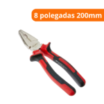 Alicate Universal Nickel Niquelado Cabo Dupla Injeção 8 polegadas 200mm 1 peça - Mtx - Imagem 2