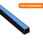 Canaleta 10X10X2000MM C/ Fita Adesiva Black Piano - Alumbra - Imagem 2