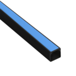 Canaleta 20X10X2000MM C/ Fita Adesiva Black Piano - Alumbra