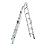 Escada Articula De Alumínio 4X3 Degraus Sem Plataforma - Alumasa