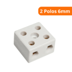 Conector Porcelana 2 Polos 6mm - Thompson - Imagem 2