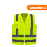 Colete 1 Bolso Amarelo Tamanho G - Kalipso - Imagem 2