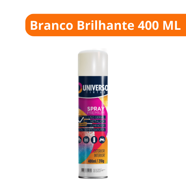 15343817951-tinta-spray-uso-geral-branco-brilhante-400ml-universo-campinas.png Tinta Spray Uso Geral Branco Brilhante 400ml - Universo - Imagem 2