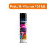 Tinta Spray Uso Geral Preto Brilhante 400ml Universo - Imagem 2