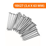 Prego Niquelado Temperado 18X27 (3,4 X 63 MM) Pacote 100un - Walsywa - Imagem 2