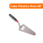 Colher Para Pedreiro Cabo Plástico Reta 08