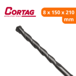 Broca Com Encaixe SDS Plus Para Concreto 8,0 x 150 x 210 mm - Cortag - Imagem 2