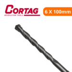 Broca Com Ponta De Metal Duro Para Concreto 6,0mm x 100mm - Cortag - Imagem 2