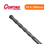 Broca Com Ponta De Metal Duro Para Concreto 10mm X 200mm - Cortag - Imagem 2