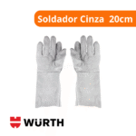 Luva Raspa Soldador Cinza Forrada 20cm - Wurth - Imagem 2